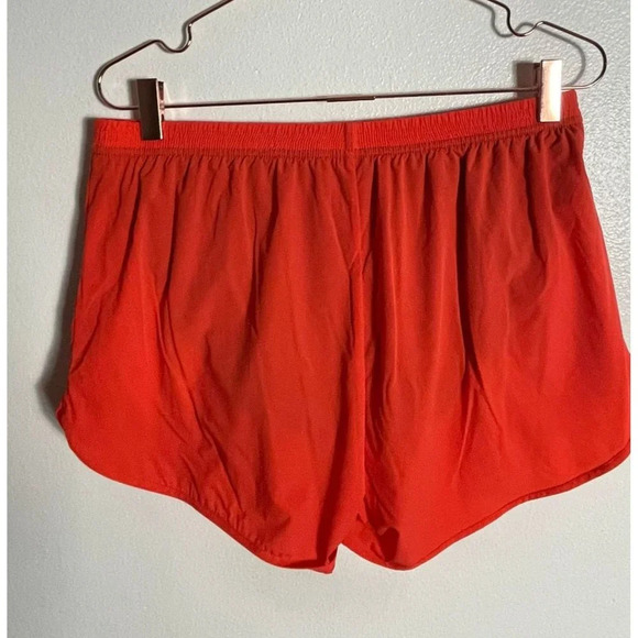 NEW Pudolla Mens Quick Dry Gym Workout Running Shorts Orange L - Picture 2 of 6